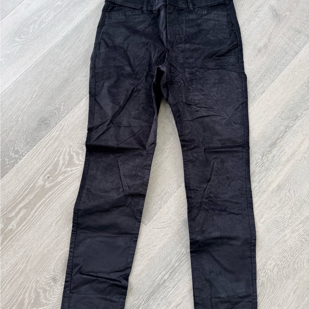 Old Navy Pixie Skinny Pants Black High Rise Size 10 NWT Work Office (faux velvet